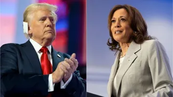 PESQUISA MOSTRA KAMALA EMPATADA TECNICAMENTE COM TRUMP APÓS DESISTÊNCIA DE BIDEN