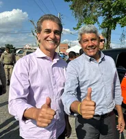 JERÔNIMO ENTREGA MAIS UM PACOTE DE OBRAS PARA FEIRA, BENEFICIANDO CIS E AEROPORTO, AFIRMA DEPUTADO ROBINSON