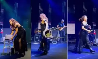 DANIELA MERCURY ARREMESSA BANCO EM SHOW E IRRITA EMPRESÁRIA