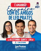 LEO PRATES RECEBE AMIGOS EM EVENTO DE APOIO À CANDIDATURA DE BRUNO REIS
