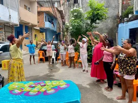 MORADORAS DO DIQUE PEQUENO PARTICIPAM DE ENCONTRO DA SPM SOBRE AUTOCUIDADO E DIGNIDADE MENSTRUAL