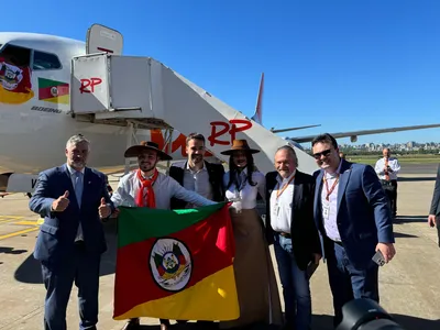 GOL RETORNA AO AEROPORTO SALGADO FILHO COM DUAS AERONAVES TEMÁTICAS: A QUE HOMENAGEIA O RIO GRANDE DO SUL E “MÔNICA 60”