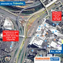 TRÂNSITO É ALTERADO NA AVENIDA ACM A PARTIR DESTA SEXTA