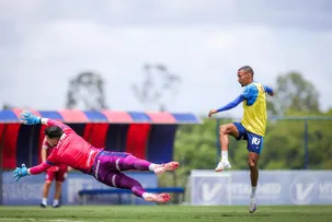 BAHIA FAZ PENÚLTIMO TREINO PARA ENFRENTAR O PALMEIRAS; VEJA COMO FOI O DIA