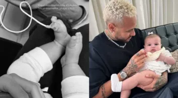 FILHA MAIS NOVA DE NEYMAR É HOSDPITALIZADA E MÃE DA CRIANÇA DESABAFA: 'PARTE MAIS DIFÍCIL DA MATERNIDADE'