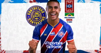 BAHIA ANUNCIA ERICK, EX-ATHLETICO PARANAENSE, COMO PRIMEIRO REFORÇO PARA 2025