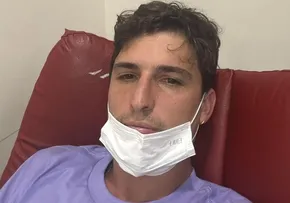 O EX-BBB FELIPE PRIOR DEIXA HOSPITAL APÓS INFECÇÃO NO INTESTINO