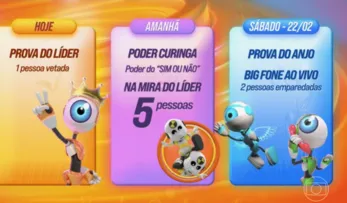 BIG FONE E PODER CURINGA PROMETEM AGITAR SEMANA DO BBB 25; SAIBA A DINÂMICA