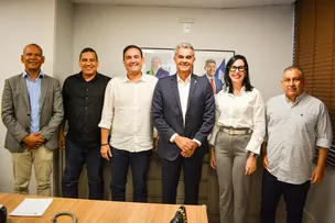 DEPUTADA DISCUTE CONSTRUÇÃO DO AEROPORTO DE ALAGOINHAS COM O SECRETÁRIO SÉRGIO BRITO E O PREFEITO GUSTAVO CARMO