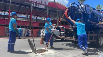 BLOCO DA EMBASA ENTRA NA AVENIDA PARA INSPEÇÕES E INSTALAÇÕES PROVISÓRIAS NOS CIRCUITOS DA FESTA