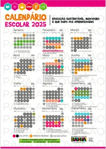 AULAS NA REDE ESTADUAL DA BAHIA SERÃO RETOMADAS NO DIA 10; CONFIRA O CALENDÁRIO ESCOLAR 2025