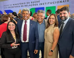 JERÔNIMO DEFENDE MAIS RECURSOS PARA A SAÚDE EM POSSE DE MINISTROS, EM BRASÍLIA