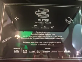 COLÉGIO ESTADUAL BAIANO RECEBE PREMIAÇÃO DA OLIMPÍADA DO TESOURO DIRETO DE EDUCAÇÃO FINANCEIRA