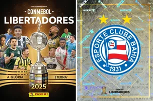 ÁLBUM DE FIGURINHAS DA LIBERTADORES É LANÇADO COM O BAHIA; VEJA QUANTO CUSTA