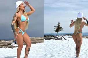INFLUENCER CONGELA O BUMBUM NA NEVE E VAI PARAR NO HOSPITAL
