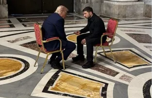 TRUMP E ZELENSKY CONVERSAM DURANTE O FUNERAL DO PAPA FRANCISCO