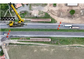 VIABAHIA INICIA INSTALAÇÃO DA VIGA CENTRAL DA NOVA PASSARELA NO KM 539 DA BR-324