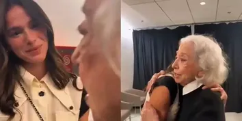 BRUNA MARQUEZINE SE EMOCIONA COM ELOGIO DE FERNANDA MONTENEGRO