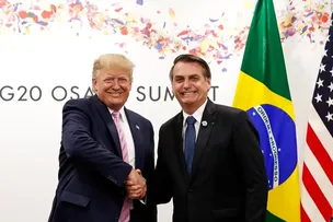 BOLSONARO DIZ QUE RECEBEU ‘COM MUITA ALEGRIA’ NOTA DE DONALD TRUMP