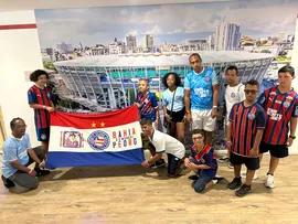 ATENDIDOS DA APAE ASSISTEM BAHIA X SANTOS EM AÇÃO DA ARENA FONTE NOVA COM FEAPAES