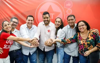 TÁSSIO BRITO TOMA POSSE COMO PRESIDENTE DO PT BAHIA NO ENCONTRO ESTADUAL DO PARTIDO