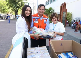CODESAL ENTREGA ALIMENTOS ARRECADADOS NA II CAMINHADA DE PREVENÇÃO ÀS OBRAS SOCIAIS IRMÃ DULCE