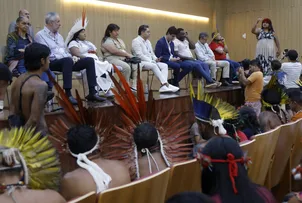 FELIZMENTE ESTAMOS EM DEMOCRACIA; PESSOAS PODEM PROTESTAR COMO INDÍGENAS FIZERAM, DIZ ANA TONI