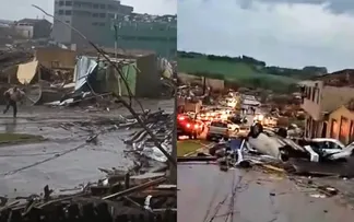 TORNADO DESTRÓI CIDADE, DEIXA CINCO MORTOS E MAIS DE 100 FERIDOS