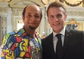 MENELAW SETE PARTICIPA DE JANTAR OFICIAL COM O PRESIDENTE FRANCÊS EMMANUEL MACRON