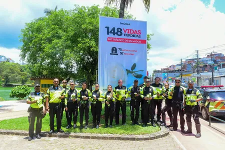 AÇÃO NO DIQUE DO TORORÓ HOMENAGEIA VÍTIMAS DE TRÂNSITO EM SALVADOR