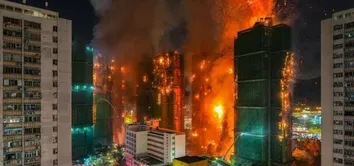 NÚMERO DE MORTOS EM INCÊNDIO DE HONG KONG CHEGA A 146 E EXISTE A POSSIBILIDADE DE MAIS CORPOS SEREM ENCONTRADOS