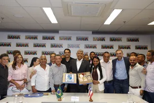 GOVERNADOR RECEBE PREFEITA DE AIQUARA E APRESENTA BALANÇO DE R$ 35 MILHÕES EM INVESTIMENTOS NO MUNICÍPIO