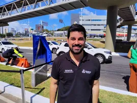 PABLO SOUZA DIZ QUE TRÂNSITO NA ACM VAI MELHORAR 30% COM ENTREGA DO VIADUTO JOSÉ LINHARES