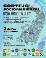 CORTEJO PARA YEMANJÁ PEDE SOMBREAMENTO ZERO EM PRAIAS DE SALVADOR