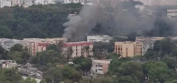 INCÊNDIO ATINGE APARTAMENTOS NO STIEP APÓS EXPLOSÃO DE GÁS
