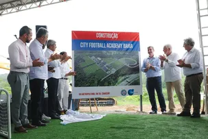 BAHIA E GRUPO CITY LANÇAM PEDRA FUNDAMENTAL DO NOVO CT EM CAMAÇARI