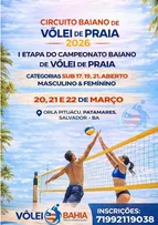 ORLA DE PITUAÇU RECEBE ETAPA DO CAMPEONATO BAIANO DE VÔLEI DE PRAIA