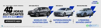 BYD LANÇA CONDIÇÕES ESPECIAIS PARA DOLPHIN MINI, KING E SONG PRO