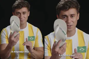 “PÉ DIREITO”: NIKOLAS FERREIRA ANUNCIA MARCA DE CHINELOS E MOVIMENTA REDES SOCIAIS