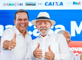 VICE-GOVERNADOR GERALDINHO PARTICIPA COM LULA DA ENTREGA DE 384 UNIDADES HABITACIONAIS E VISITA À FAFEN EM CAMAÇARI