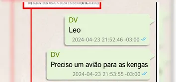 PF APONTA QUE VORCARO PEDIU AVIÃO PARA “KENGAS” EM MENSAGENS INVESTIGADAS
