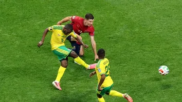 ÁFRICA DO SUL ARRANCA EMPATE NO FIM CONTRA A REPÚBLICA TCHECA E MANTÉM ESPERANÇA DE CLASSIFICAÇÃO