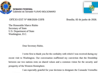 PÓS MAL-ESTAR COM TARIFA DOS EUA, FLÁVIO BOLSONARO ENVIA CARTA A MARCO RUBIO E CRITICA MEDIDA