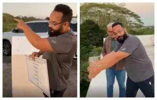 SECRETARIA REGISTRA B.O APÓS DEPUTADO RETIRAR PLACA DA OBRA DA BA-649