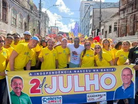 VEREADOR PARTICIPA DA CAMINHADA DA INDEPENDÊNCIA E CELEBRA O 2 DE JULHO