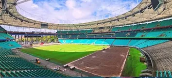ARENA FONTE NOVA AVANÇA NA RECUPERAÇÃO DO GRAMADO PARA VOLTA DOS JOGOS