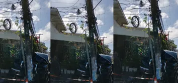 POSTE É DERRUBADO NO RIO VERMELHO E DEIXA PARTE DO BAIRRO SEM ENERGIA
