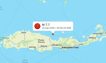 TERREMOTO DE MAGNITUDE 7,7 DEIXA AO MENOS 38 PESSOAS MORTAS NA INDONÉSIA