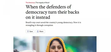 THE ECONOMIST APONTA CRISE NO STF COMO AMEAÇA À DEMOCRACIA BRASILEIRA