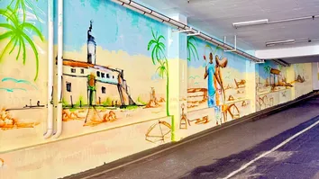 SHOPPING BARRA TRANSFORMA GARAGEM EM GALERIA DE ARTE URBANA